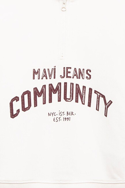 Kız Çocuk Mavi Jeans Baskılı Sweat 7S10130-70057 Siyah - Thumbnail