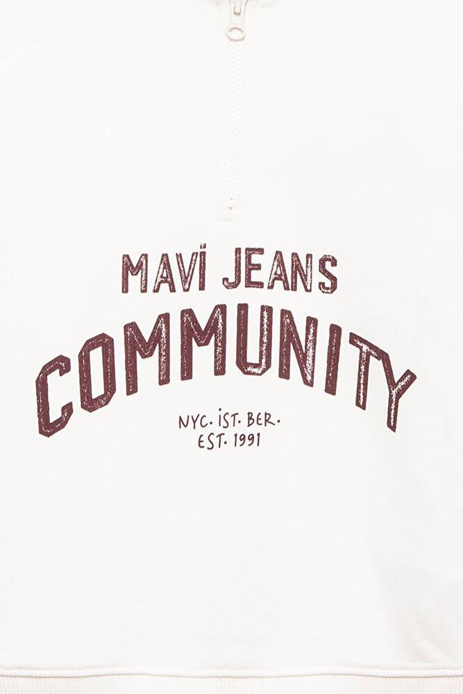 Kız Çocuk Mavi Jeans Baskılı Sweat 7S10130-70057 Siyah 