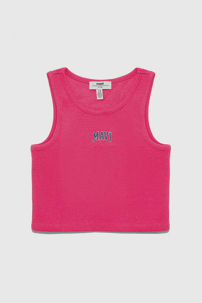 Kız Çocuk Mavi Logo Baskılı Atlet 7610336-71111 Pembe 