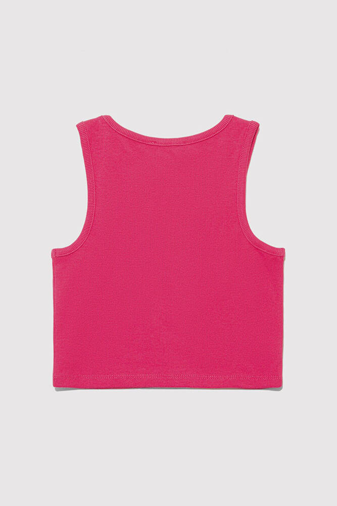 Kız Çocuk Mavi Logo Baskılı Atlet 7610336-71111 Pembe 