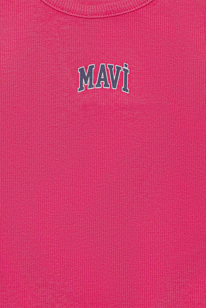 Kız Çocuk Mavi Logo Baskılı Atlet 7610336-71111 Pembe 