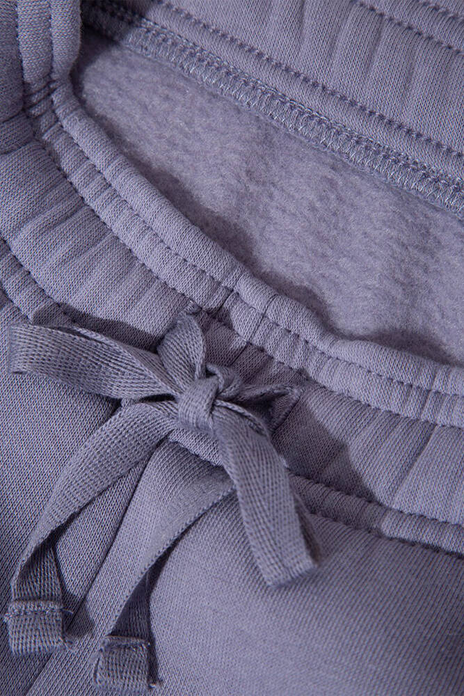 Kız Çocuk Mavi Logo Baskılı Eşofman Altı 7010000-88095 Mor 