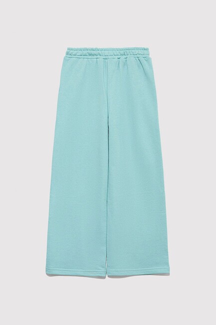 Kız Çocuk Mavi Logo Baskılı Örme Pantolon 7010038-71748 Turkuaz (2)