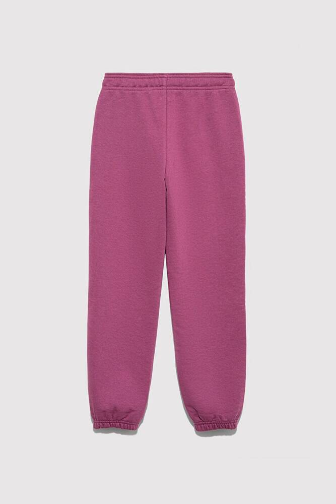 Kız Çocuk Mavi Logo Baskılı Örme Pantolon 7010041-70651 Mor 