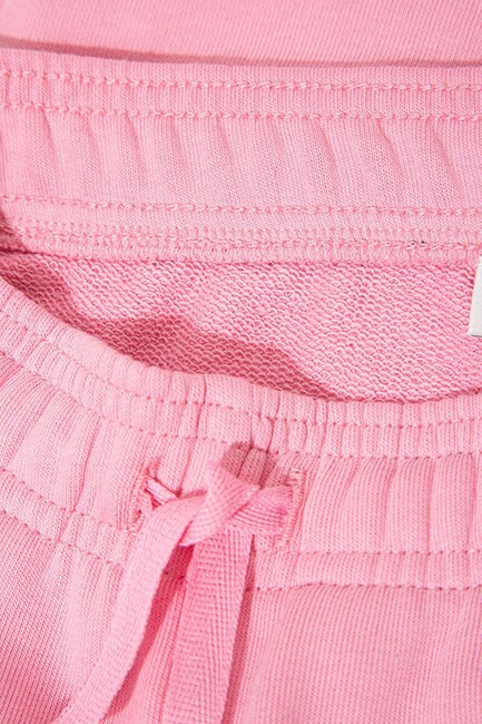 Kız Çocuk Mavi Logo Baskılı Örme Pantolon 7010041-70972 Pembe (3)