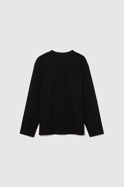 Kız Çocuk Mavi Logo Baskılı Tişört 7610220-900 Siyah (3)