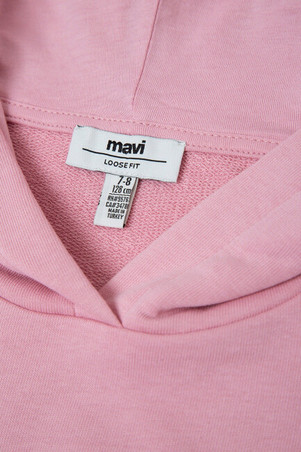 Kız Çocuk Mavi Logolu Sweat 7S10147-71015 Pembe  - 5