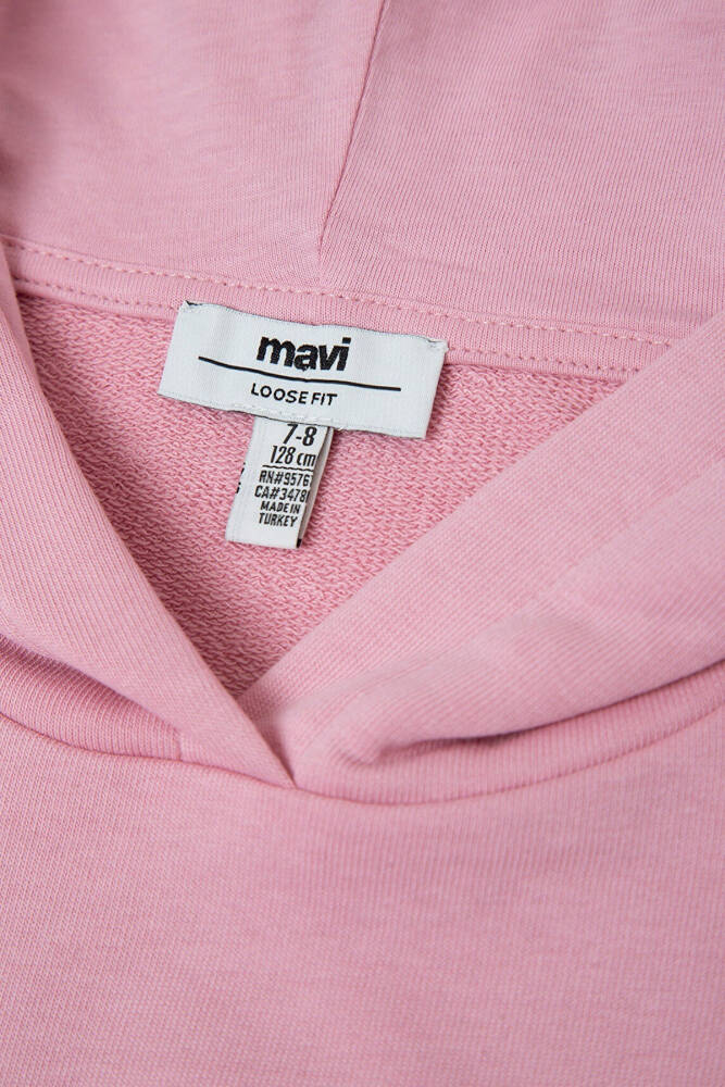 Kız Çocuk Mavi Logolu Sweat 7S10147-71015 Pembe  - 5
