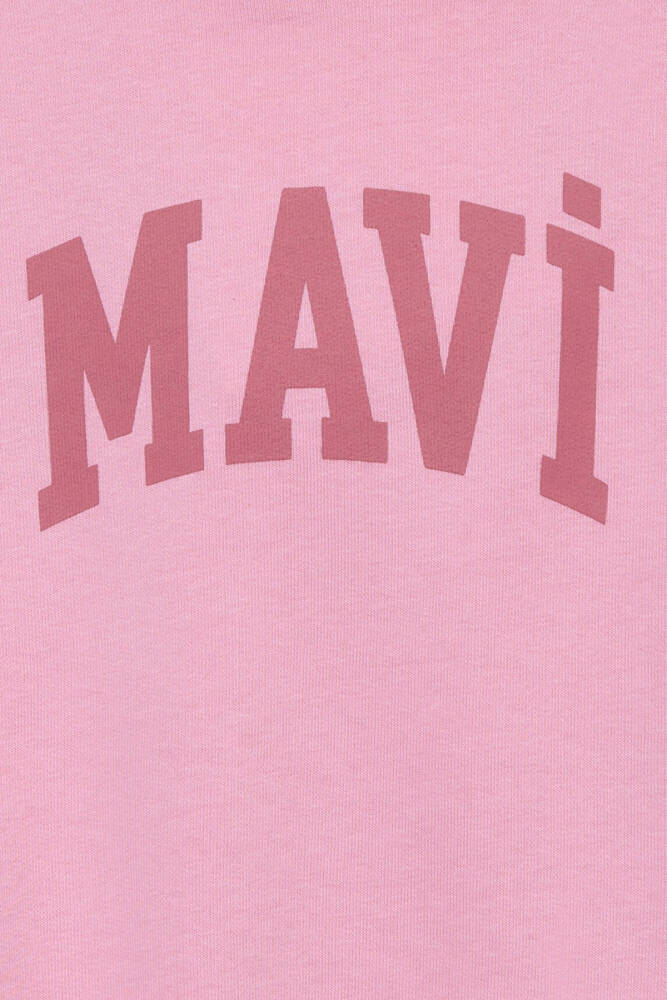 Kız Çocuk Mavi Logolu Sweat 7S10147-71015 Pembe  - 6