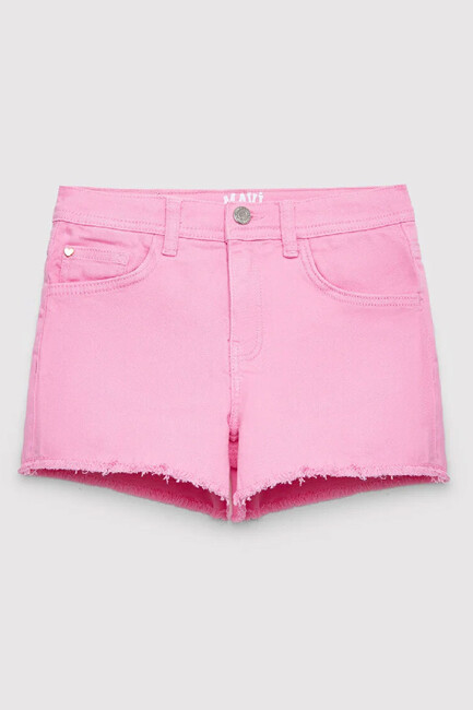 Kız Çocuk Melora Denim Şort 7410655-86707 Pembe (2)