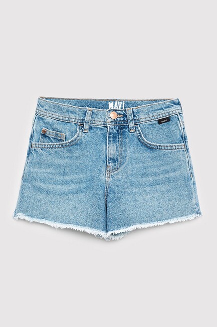 Kız Çocuk Melora Denim Şort 7410655-89489 Mavi - Thumbnail