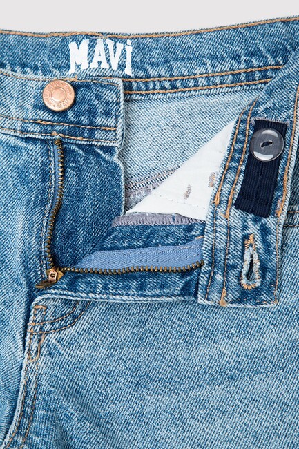 Kız Çocuk Melora Denim Şort 7410655-89489 Mavi - Thumbnail