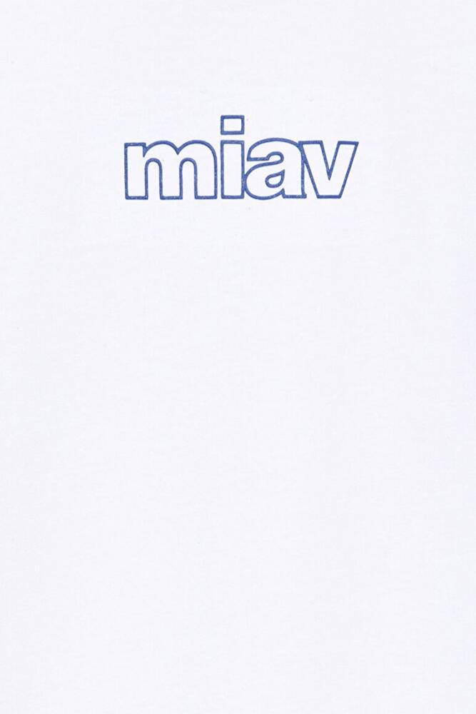 Kız Çocuk Miav Baskılı Oversize Tişört 7610158-620 Beyaz 