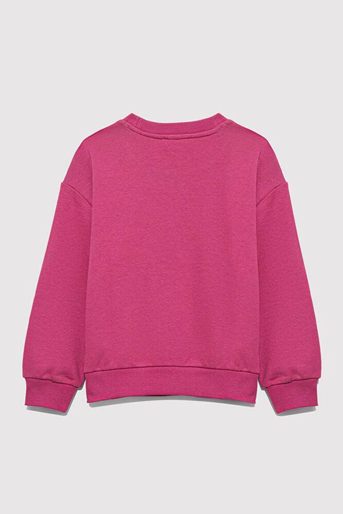 Kız Çocuk Mickey Baskılı Sweat 7S10142-71085 Pembe 