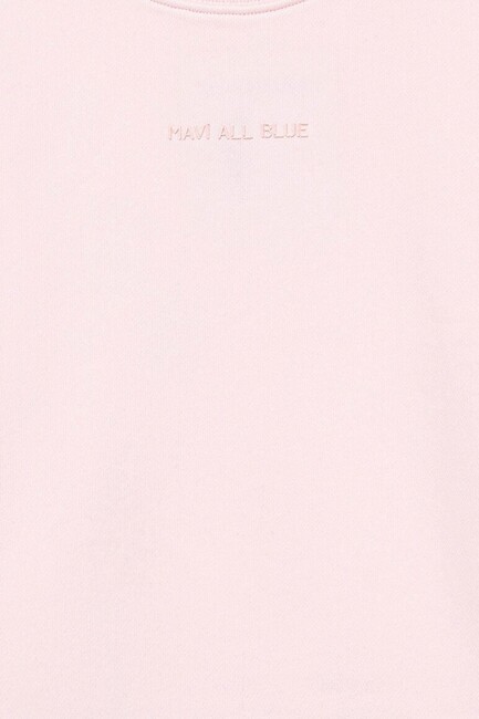 Kız Çocuk Organik Pamuklu Basic Sweat 7S10043-88133 Pembe (3)