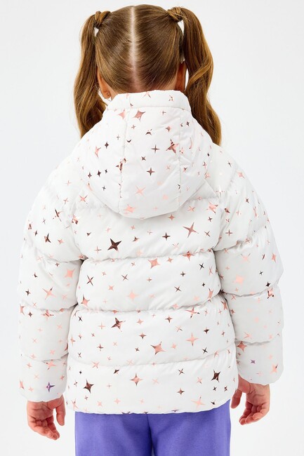 Kız Çocuk Puffer Ceket SK2520052-1040 Ekru (3)