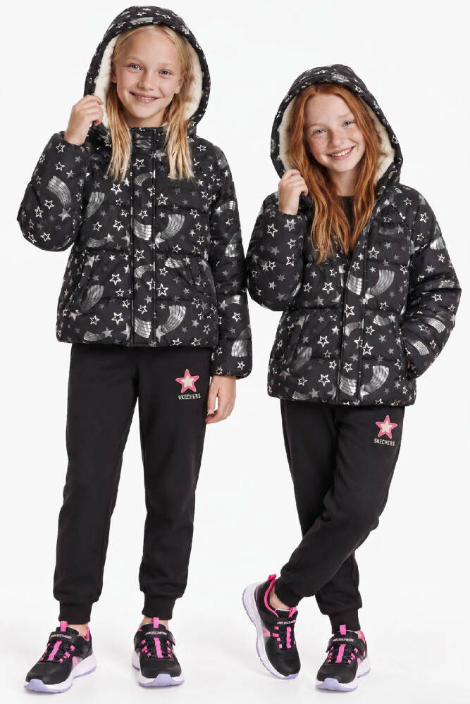 Kız Çocuk Puffer Halley Ceket SK2620131-3817 Siyah  - 1