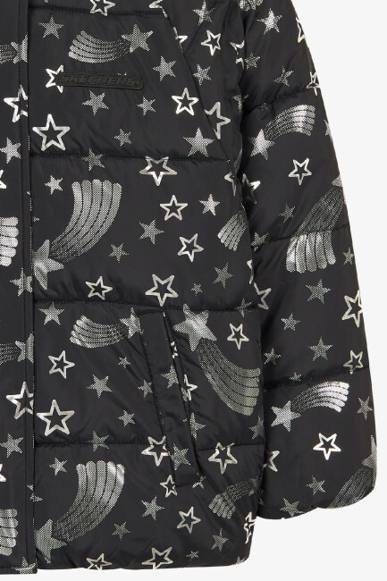 Kız Çocuk Puffer Halley Ceket SK2620131-3817 Siyah  - 4