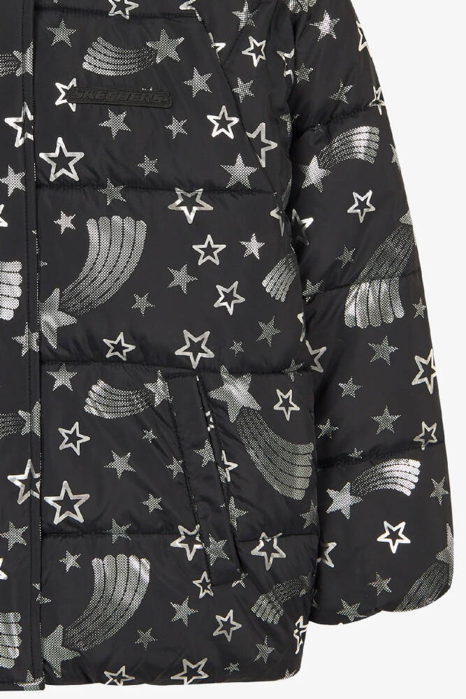 Kız Çocuk Puffer Halley Ceket SK2620131-3817 Siyah  - 4
