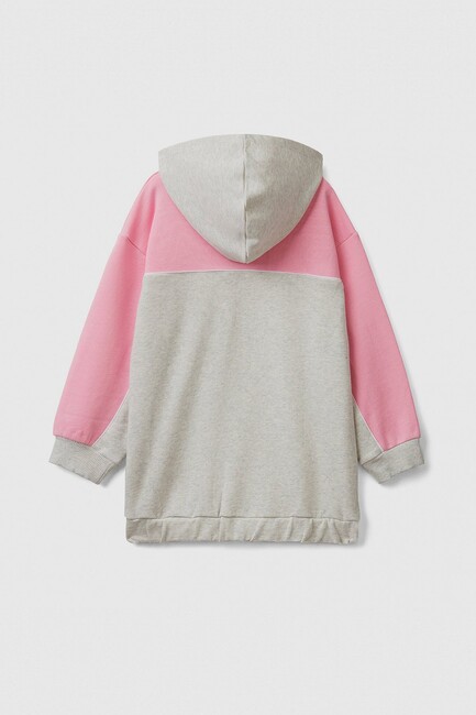 Kız Çocuk Renk Bloklu Sweat 3J68C501Y Gri (2)