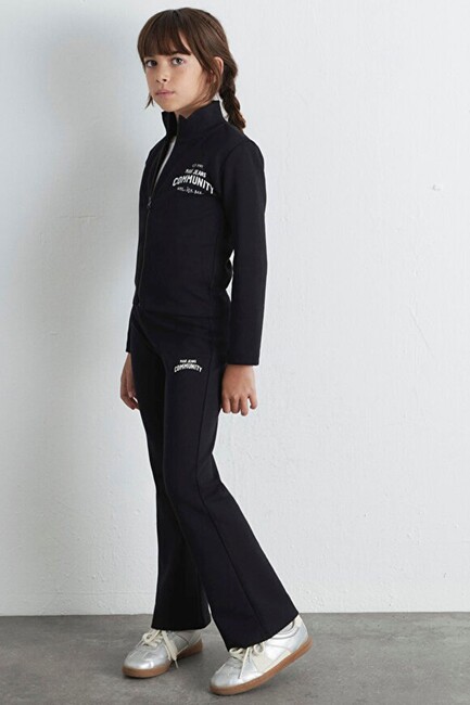 Kız Çocuk Sunset Fermuarlı Sweat 7S10129-900 Siyah (1)