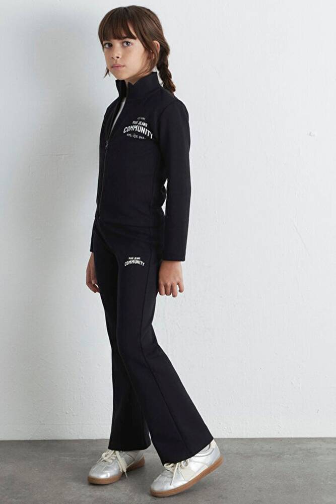 Kız Çocuk Sunset Fermuarlı Sweat 7S10129-900 Siyah 