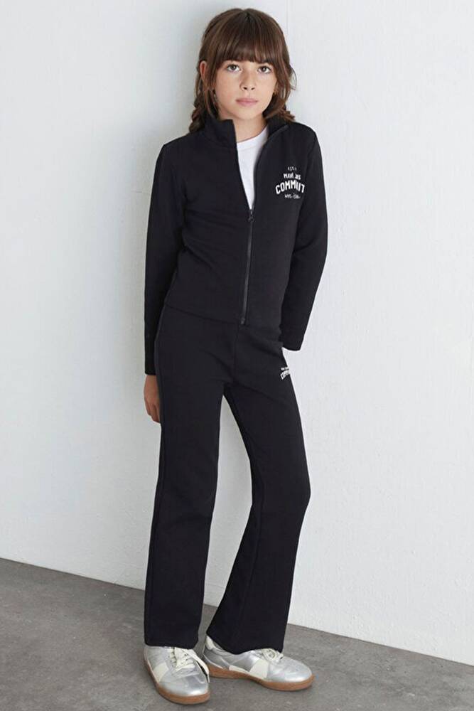 Kız Çocuk Sunset Fermuarlı Sweat 7S10129-900 Siyah 