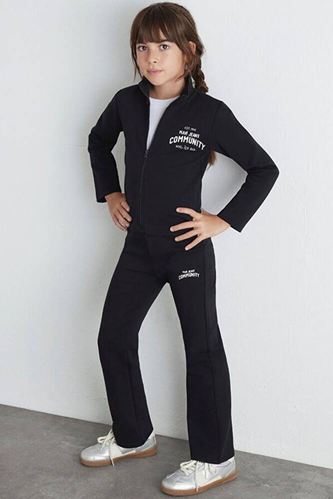 Kız Çocuk Sunset Fermuarlı Sweat 7S10129-900 Siyah 