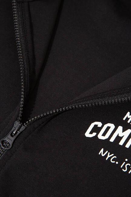 Kız Çocuk Sunset Fermuarlı Sweat 7S10129-900 Siyah - Thumbnail