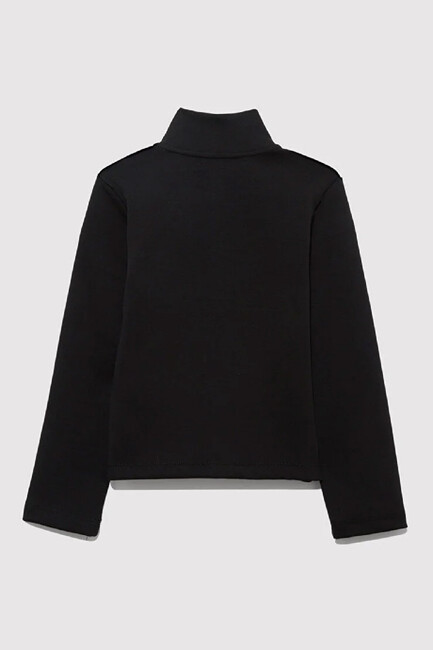 Kız Çocuk Sunset Fermuarlı Sweat 7S10129-900 Siyah - Thumbnail