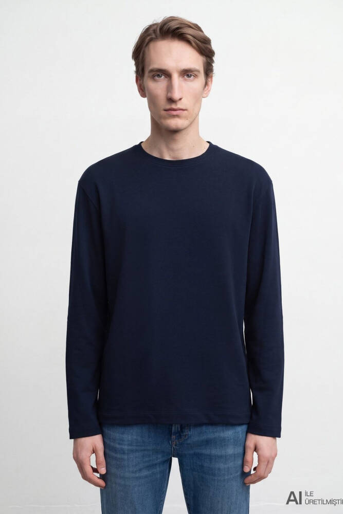 Mavi Erkek Bisiklet Yaka Sweat 0S20172-70490 Lacivert - 4
