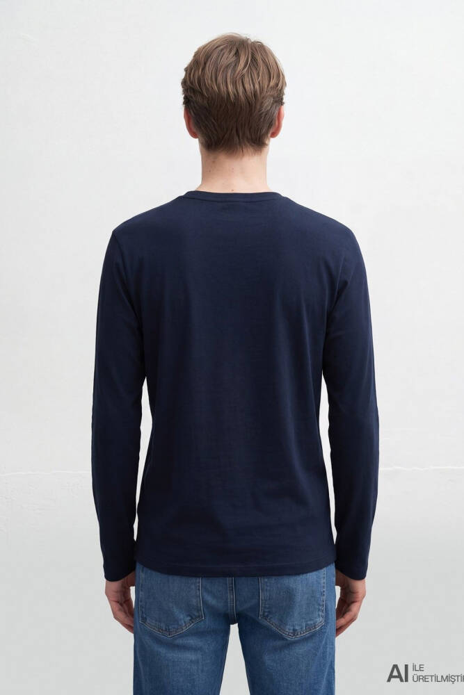 Mavi Erkek Bisiklet Yaka Sweat 0S20172-70490 Lacivert - 6