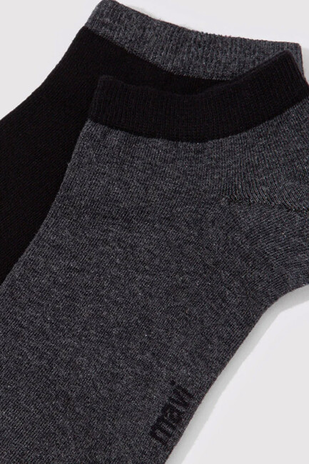 Erkek İkili Patik Çorap 090273-15903 Siyah - Thumbnail