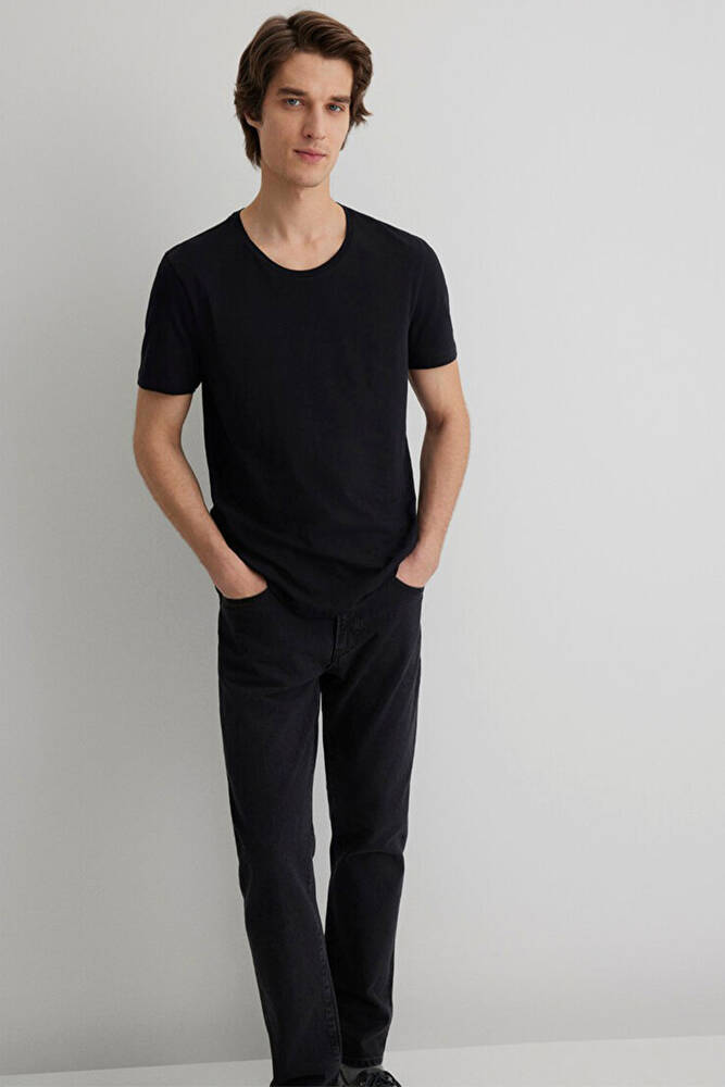 Mavi Erkek Logo Tişört 064681-900 Siyah 