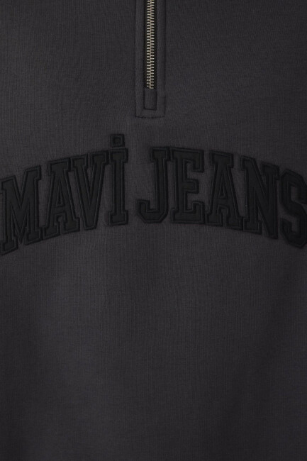 Mavi Erkek Mavi Jeans Yarım Fermuarlı Sweat 0S20113-91405 Gri - 8