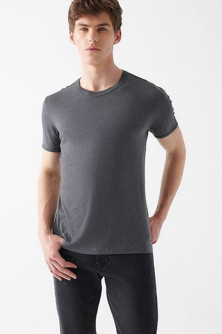 Erkek Basic Tişört 063747-28392 Gri (1)
