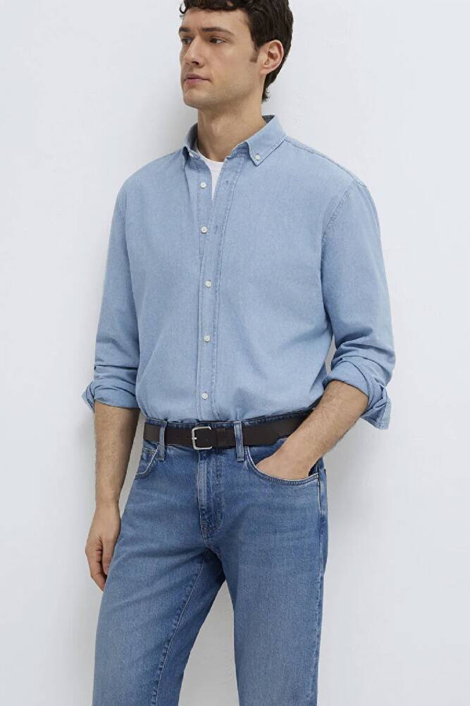 Mavi Erkek Uzun Kol Gömlek 0211977-70730 Mavi 