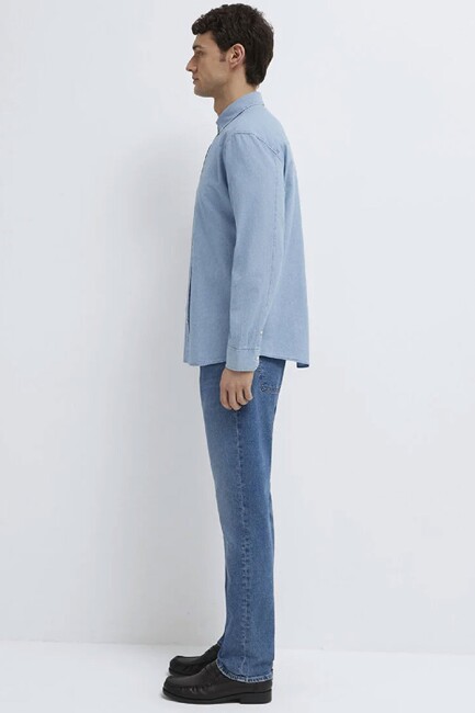 Mavi Erkek Uzun Kol Gömlek 0211977-70730 Mavi - Thumbnail