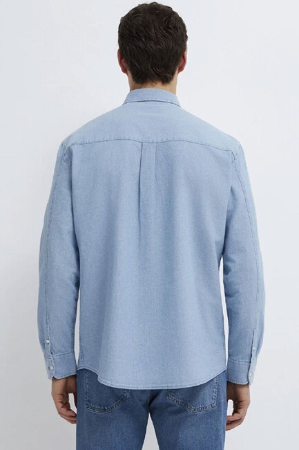 Mavi Erkek Uzun Kol Gömlek 0211977-70730 Mavi - Thumbnail