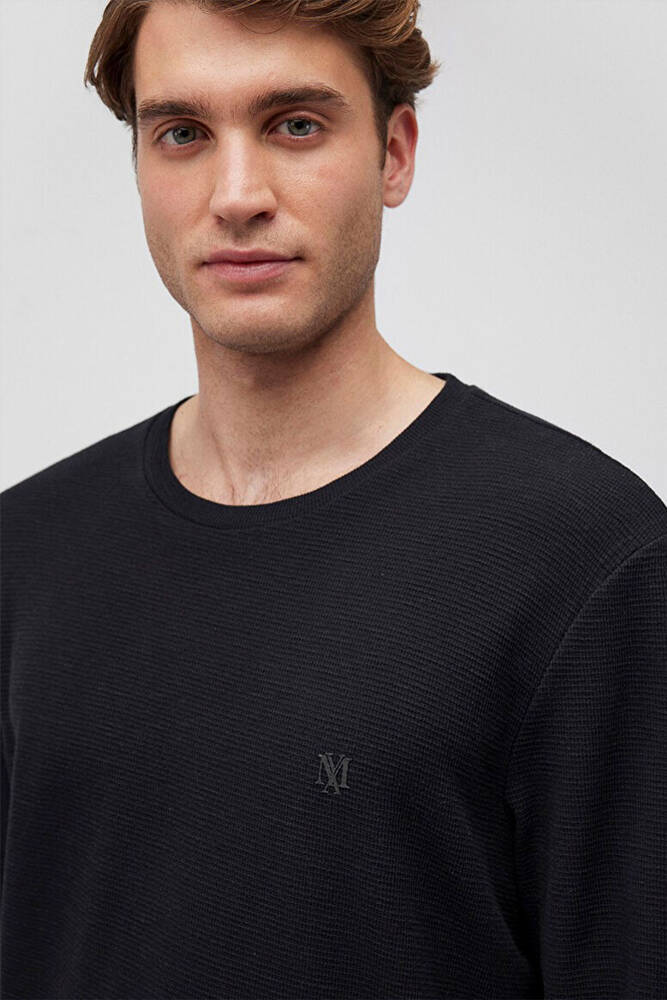 Erkek Uzun Kol Penye 065755-900 Siyah 