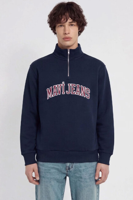 Mavi Erkek Yarım Fermuarlı Sweat 0S20113-86415 Lacivert
