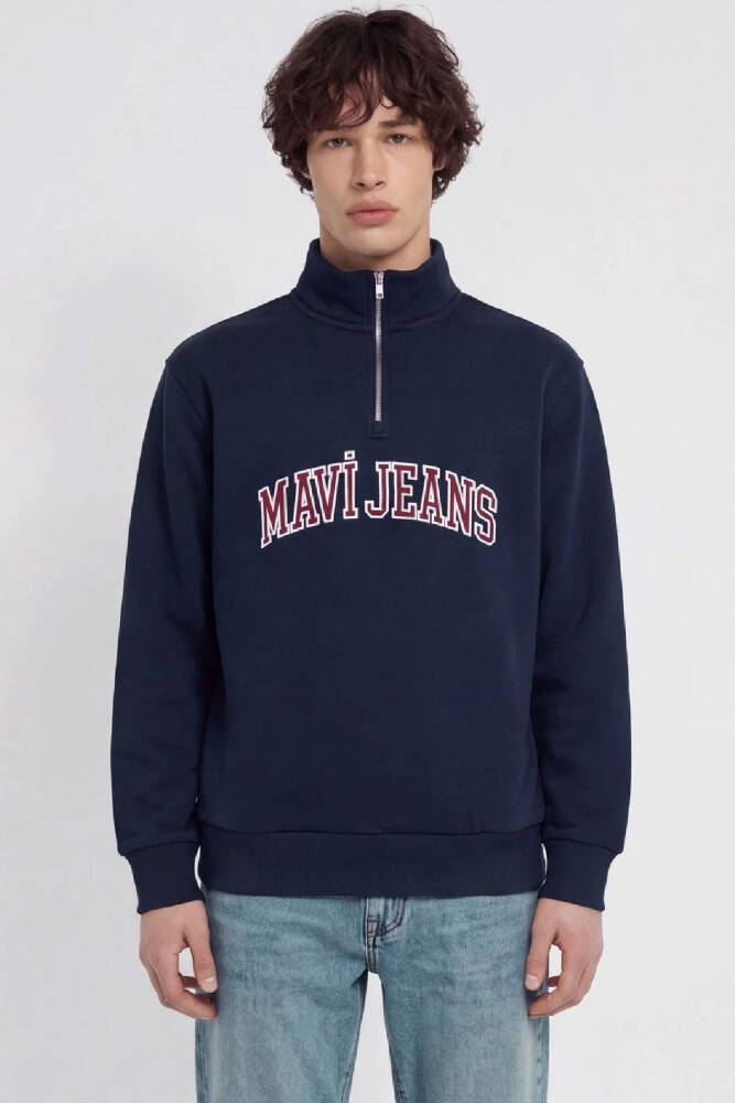 Mavi Erkek Yarım Fermuarlı Sweat 0S20113-86415 Lacivert - 1