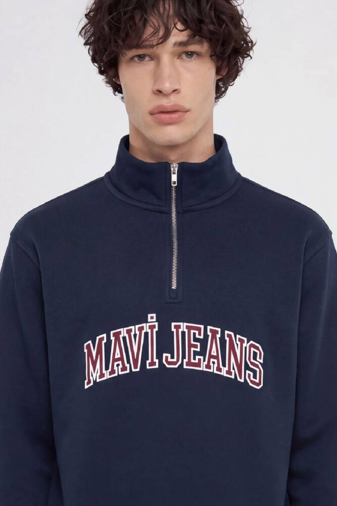 Mavi Erkek Yarım Fermuarlı Sweat 0S20113-86415 Lacivert - 5