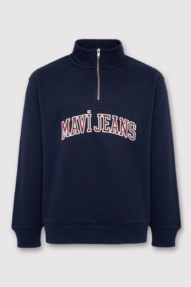 Mavi Erkek Yarım Fermuarlı Sweat 0S20113-86415 Lacivert - 6