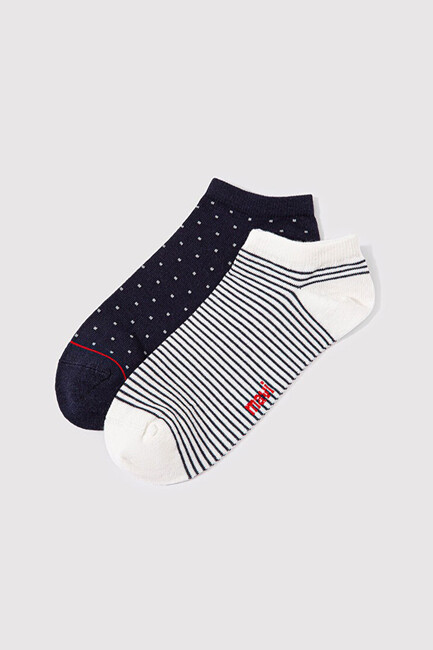 Mavi Kadın 2'Li Patik Çorap 198204-900 Siyah (1)