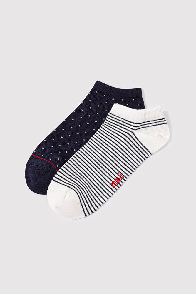 Mavi Kadın 2'Li Patik Çorap 198204-900 Siyah 