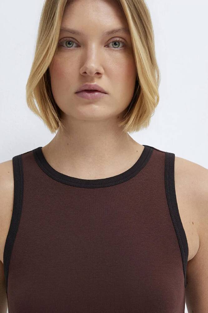 Mavi Kadın Askılı Modelli Penye 1613980-87537 Kahve 