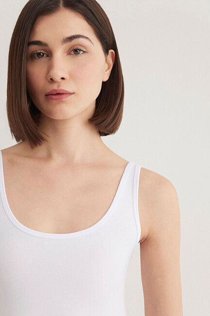 Kadın Askılı Basic Atlet 164156-620 Beyaz - Thumbnail