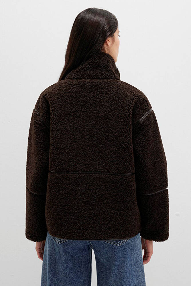 Kadın Dik Yaka Ceket 1110719-70219 Siyah 