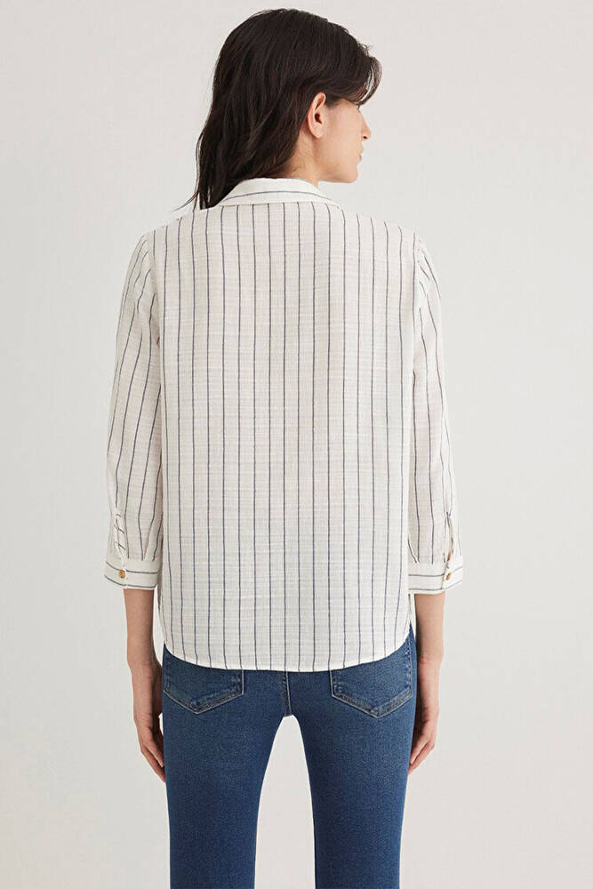 Mavi Kadın Düğme Detaylı Bluz 122400-87977 Gri 